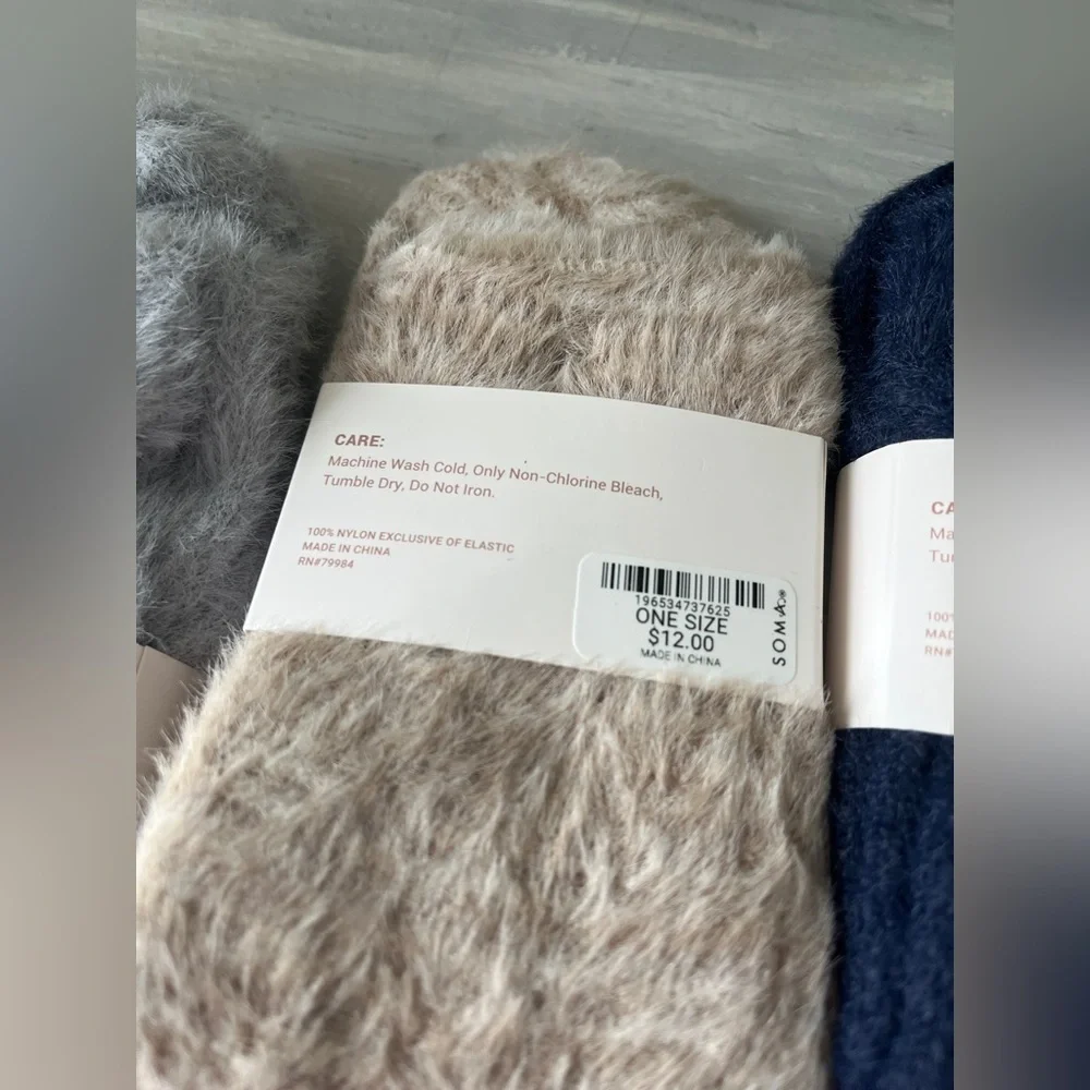 Soma cozy socks (4 pair) 1 of each color